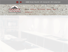 Tablet Screenshot of granitestoneworksllc.com